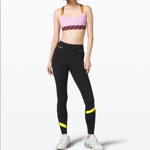 Lululemon x Roksanda Break New Grounds Tight Leggings Black Navy Yellow Size 4